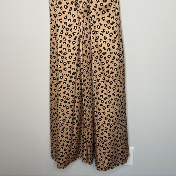 Sezane Tan and Black Midi Dress - Picture 12 of 15